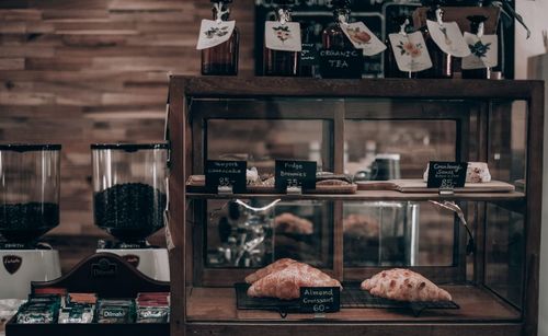 Variety of food for sale in store