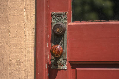 Close-up of old door