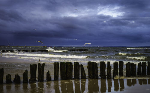 Scenic view of sea against sky
