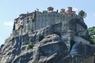 Greece, mount athos, monastery of great meteoron, monastery of the transfiguration. 