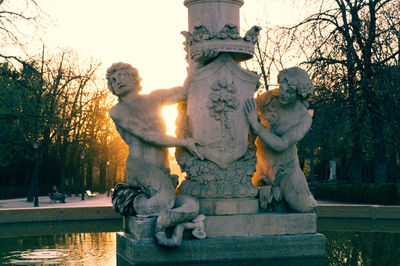 Fountain in park