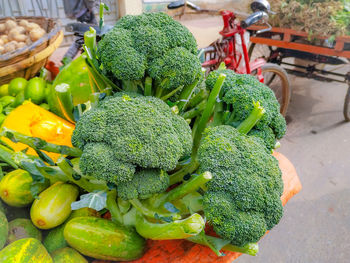 Fruits for sale at market stall