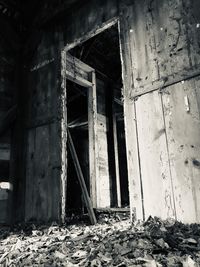 Interior of abandoned house