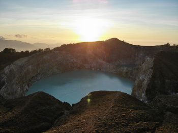 Kelimutu lake in west nusa tenggara, indonesia