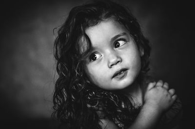 Close-up portrait of a girl