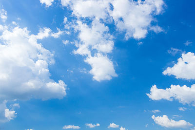 Low angle view of clouds in sky