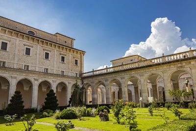 View of historic building against cloudy sky