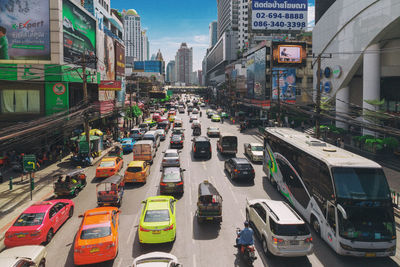 Traffic on city street