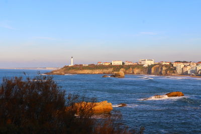 View of city at waterfront