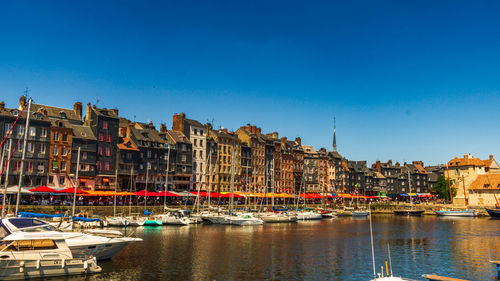 Boats in harbor