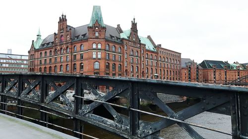 Low angle view of bridge against sky