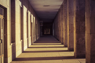 Corridor of building