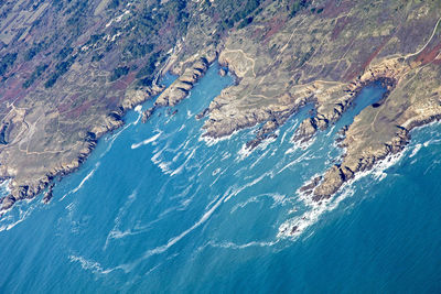 Aerial view of a sea