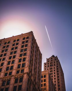 Low angle view of buildings against sky