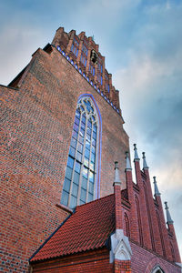 Low angle view of traditional building against sky