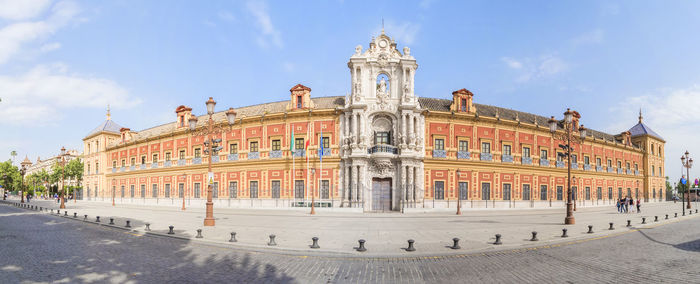 Low angle view of historical building