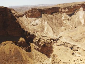 View of rock formations