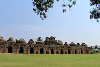 Historic building against clear sky