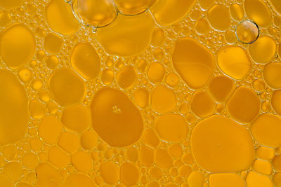 Full frame shot of bubbles in water