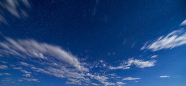 Low angle view of clouds in sky