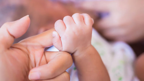 Close-up of hands