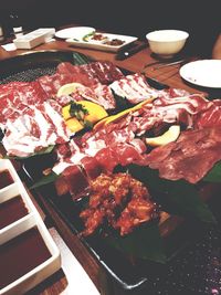 Close-up of food in plate