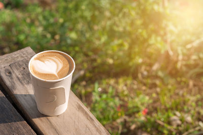 Close-up of coffee cup