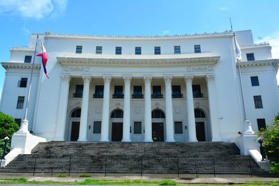 Low angle view of building against sky