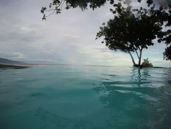 Scenic view of sea against sky