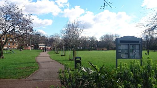 Park against sky