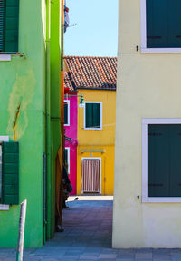 Exterior of residential building