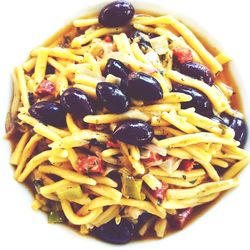 High angle view of breakfast served in bowl