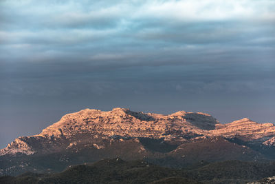 Scenic view of mountain against sky