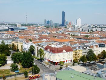 Panoramic view of vienna cityscape in austria