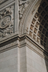 Low angle view of ornate building