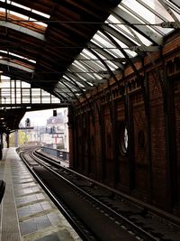 Railroad station platform