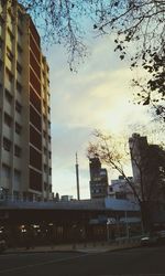 Low angle view of buildings against sky