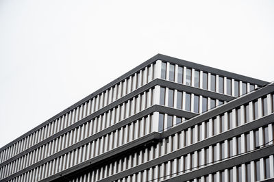 Low angle view of building against clear sky