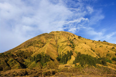 Scenic view of mountain against sky