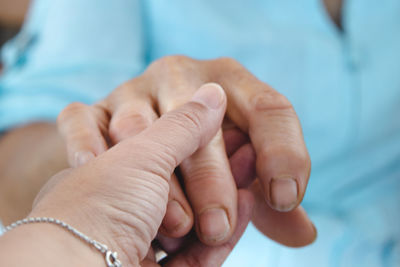 Close-up of hands