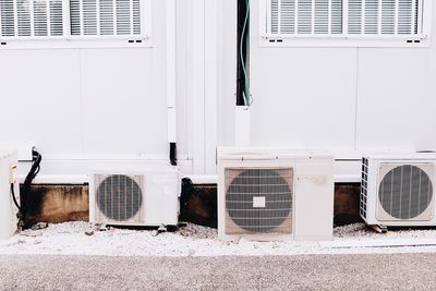 Air conditioners outside building