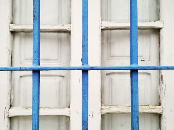 Full frame shot of closed house window 