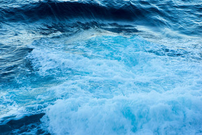 Close-up of waves in sea