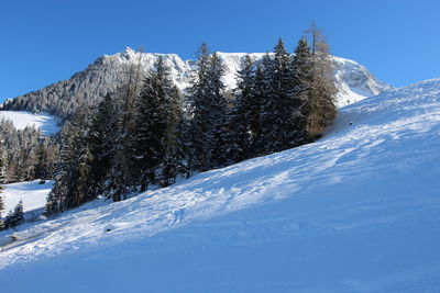 Snow covered mountain against sky