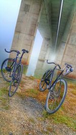 Bicycle against sky