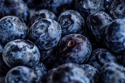 Full frame shot of blueberries