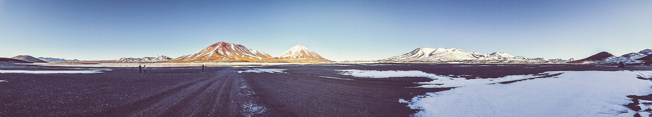 Scenic view of snow covered landscape