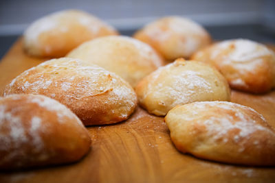Close-up of bread on table