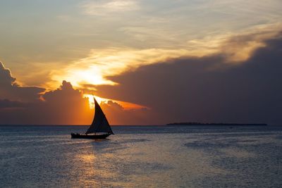 Sailboat in the sea