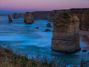 Rock formations at seaside